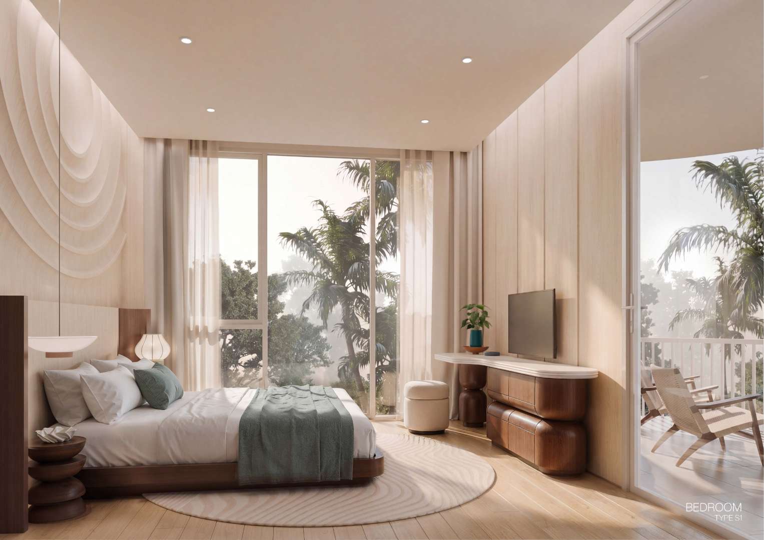 Show unit — Type S1 bedroom